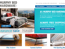 Tablet Screenshot of murphybedhardware.com